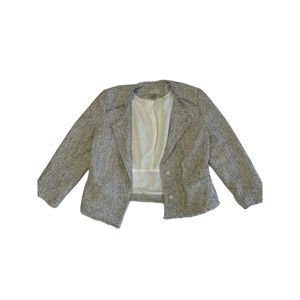Loft Gray Tweed Petite Blazer